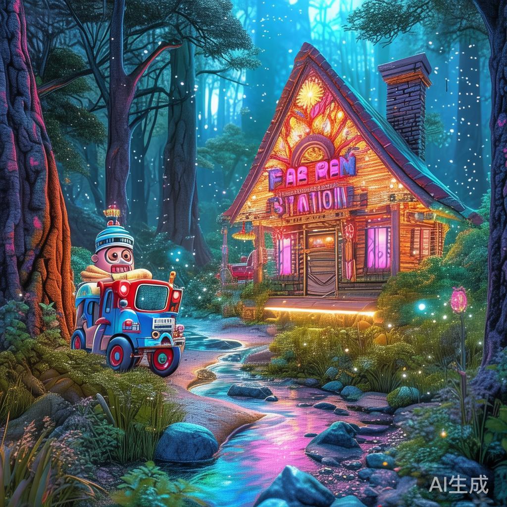 童话消防标志图片唯美全