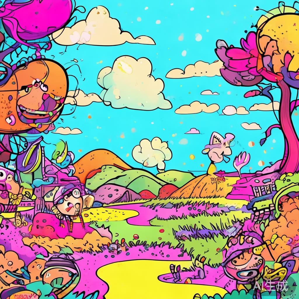 手机背景图片下载-卡通素描图片
