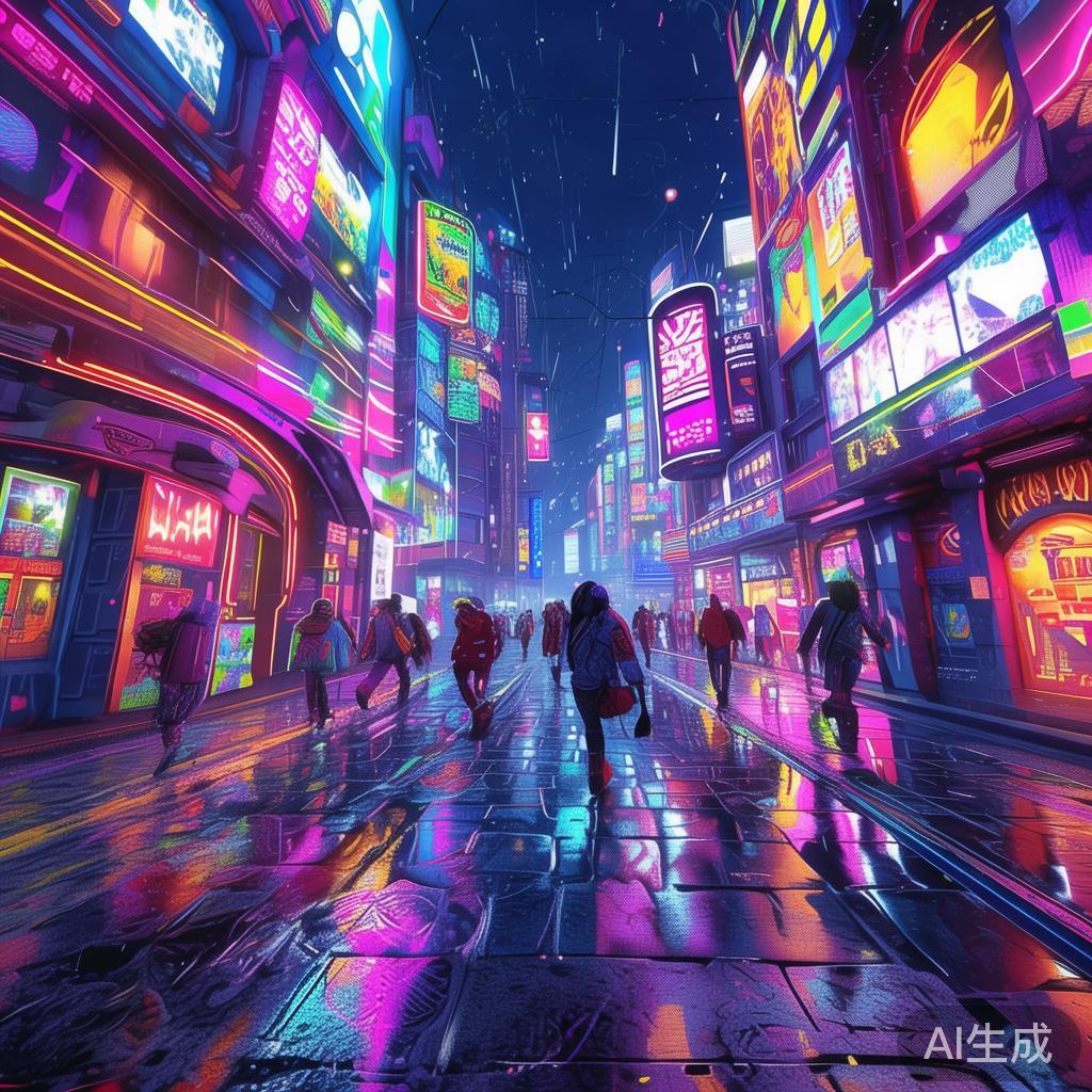 赛博卡通二次元高清壁纸图片
