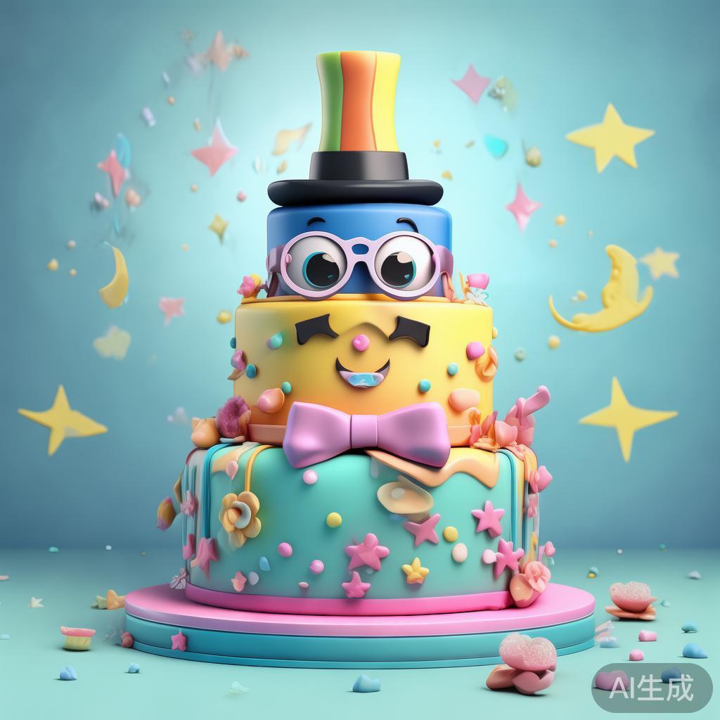 最新卡通唯美男款生日蛋糕图片