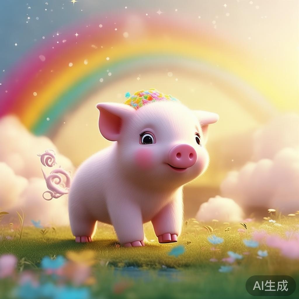 卡通猪图片：梦幻软萌小世界