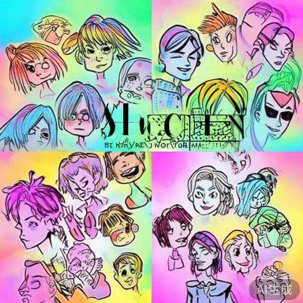 卡通素描风格头像图片大全