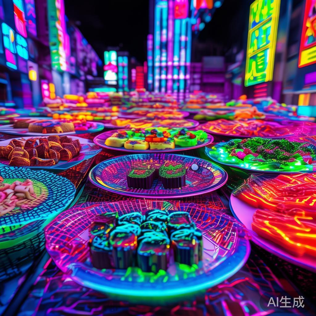 霓虹像素菜品图片大全