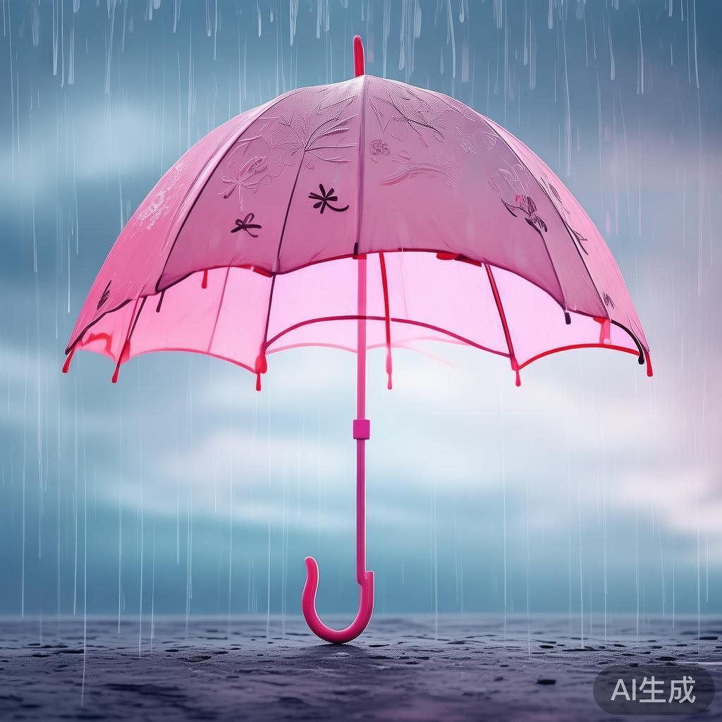卡通雨伞简笔唯美图片