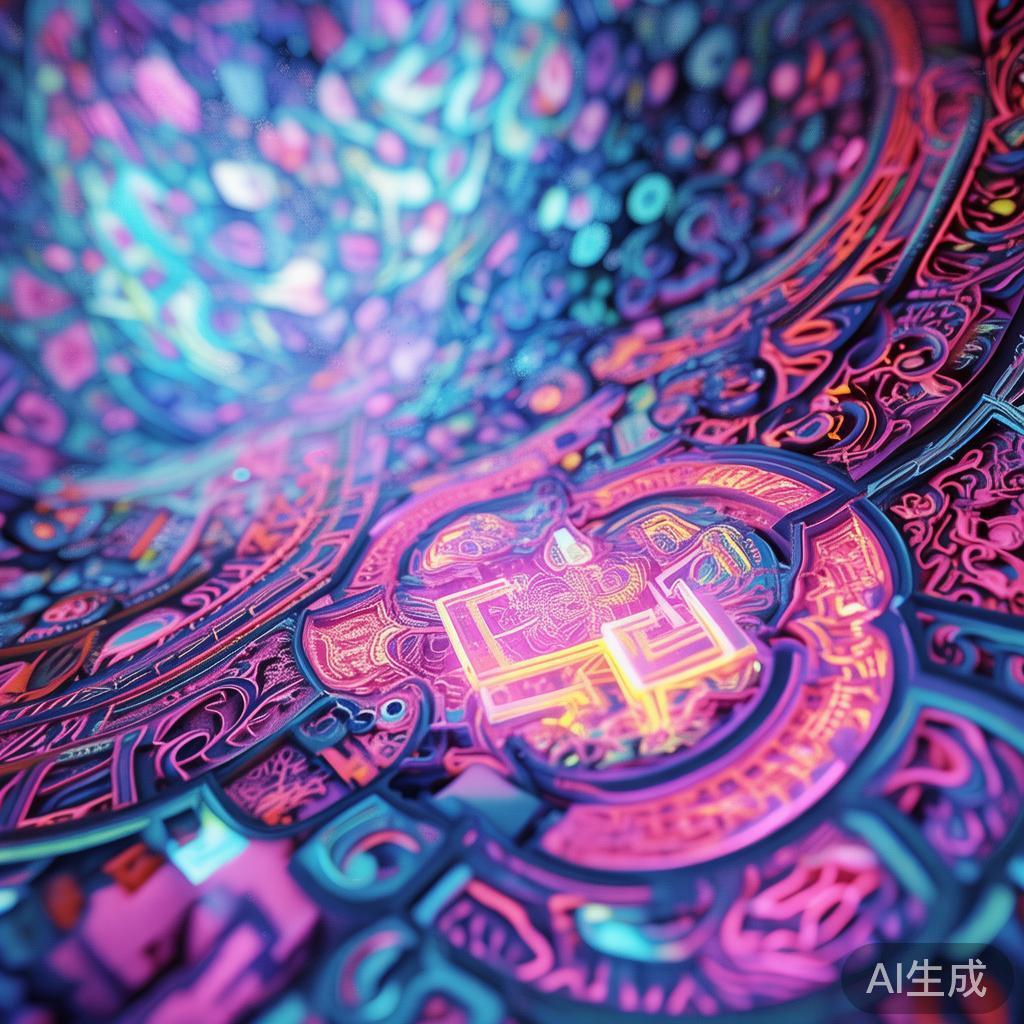 qq空间背景图片：糖纸代码童话图