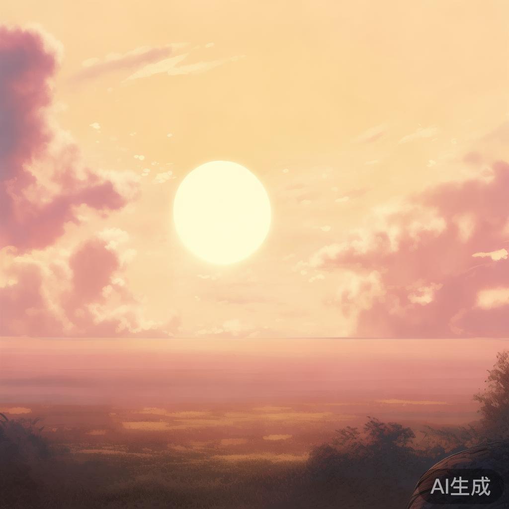 卡通伤感背景板图片：褪色的晴天