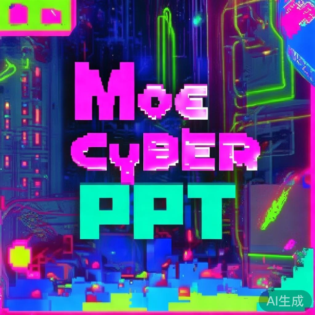 萌系赛博PPT背景图片
