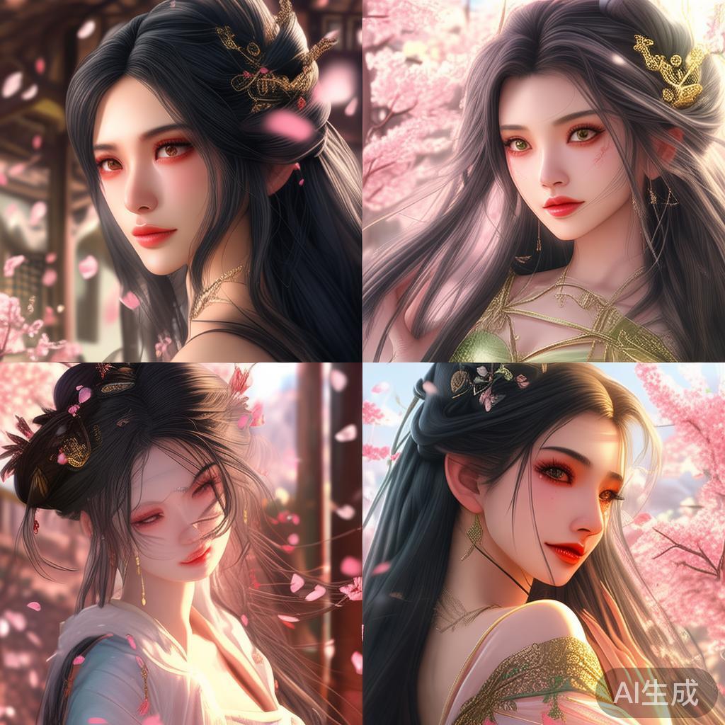 动漫风古代四大美女真实图片