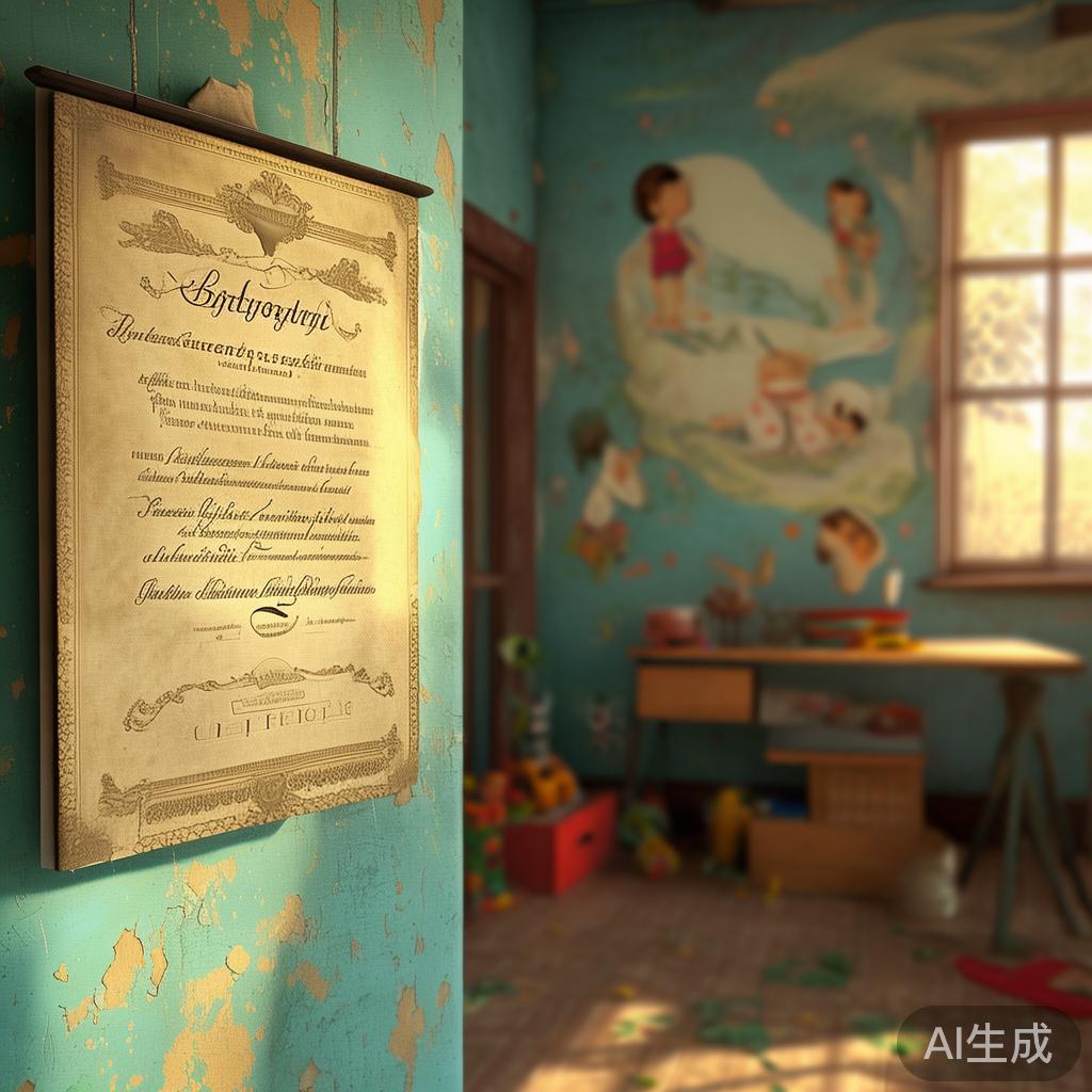 幼儿园园长证书图片：褪色小证书，藏着旧时光