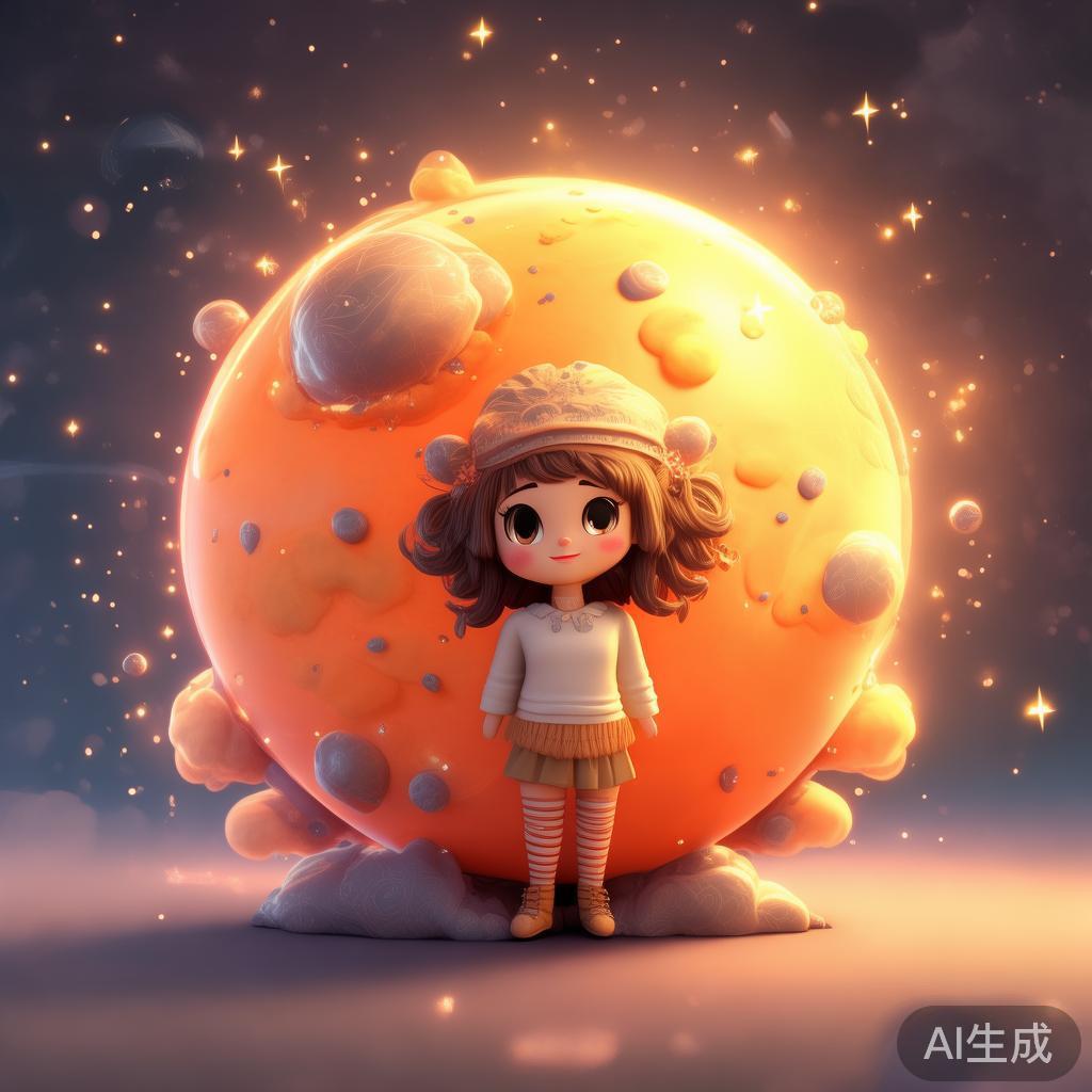 女生图片萌霸气，卡通温馨小星球