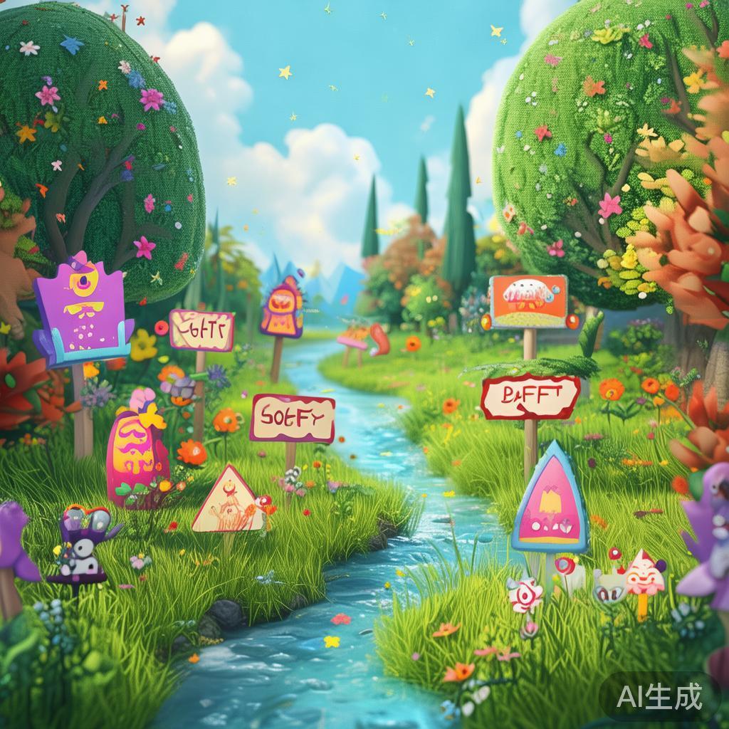 唯美萌趣安全标图片童话集