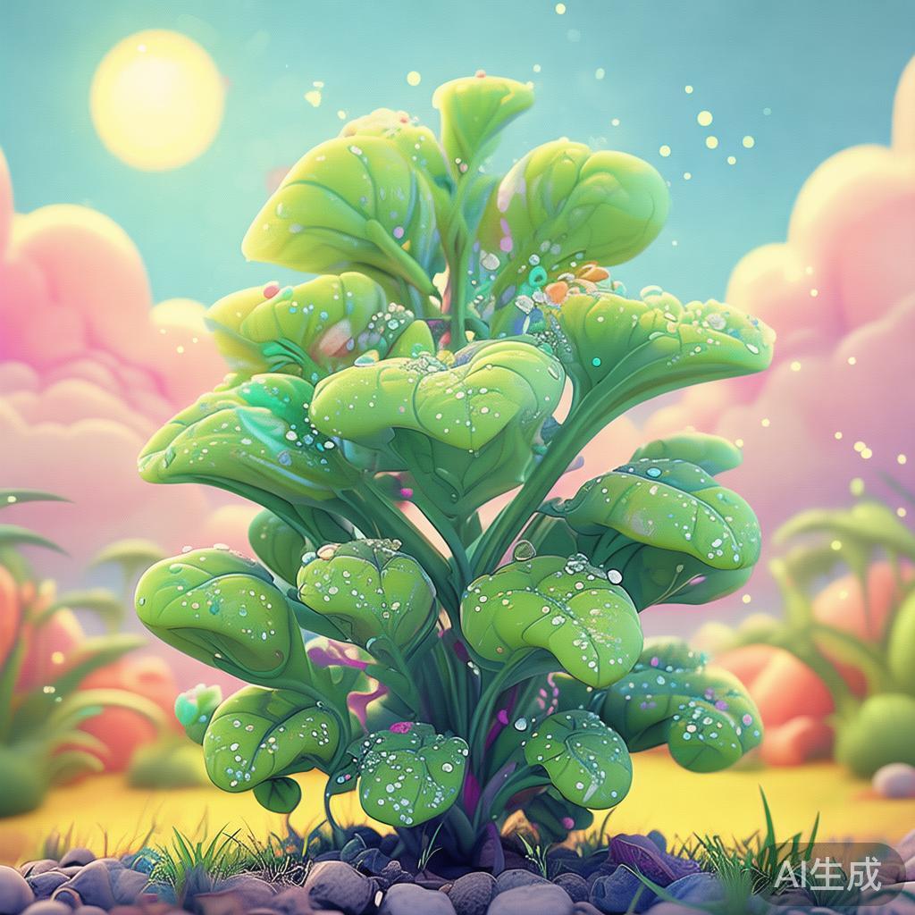 萌趣唯美卡通植物图片