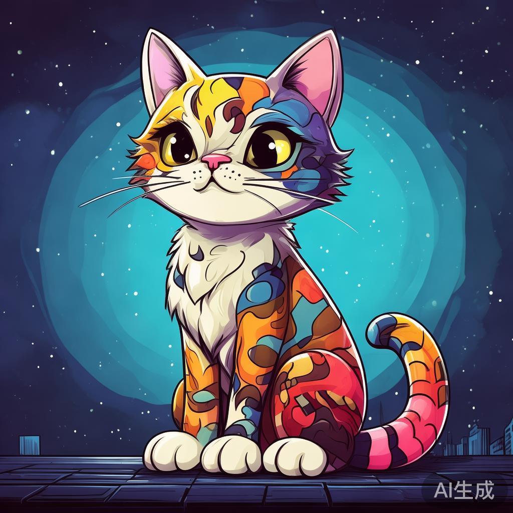 十二生肖落单猫：卡通伤感图片