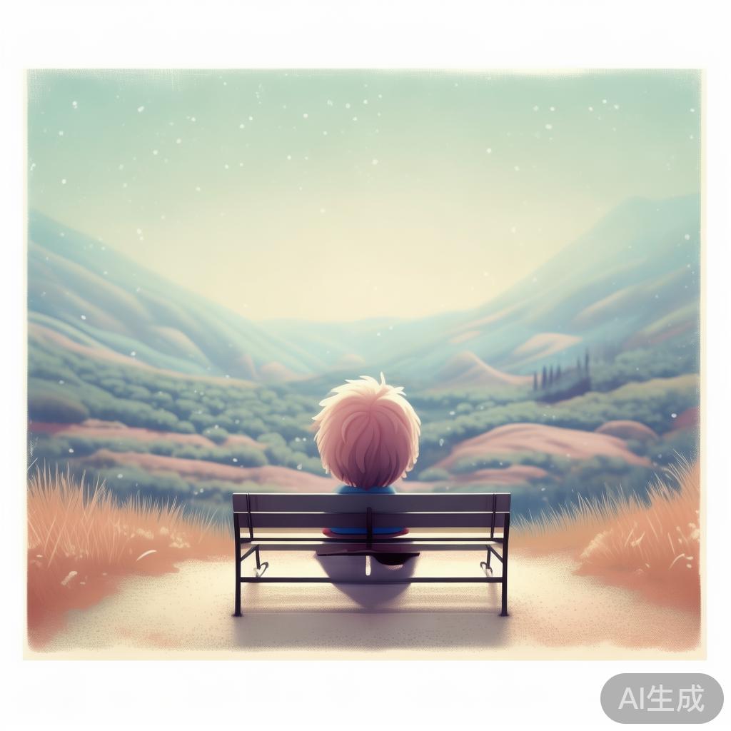 淘宝海报背景素材图片：卡通落寞浅色旧梦