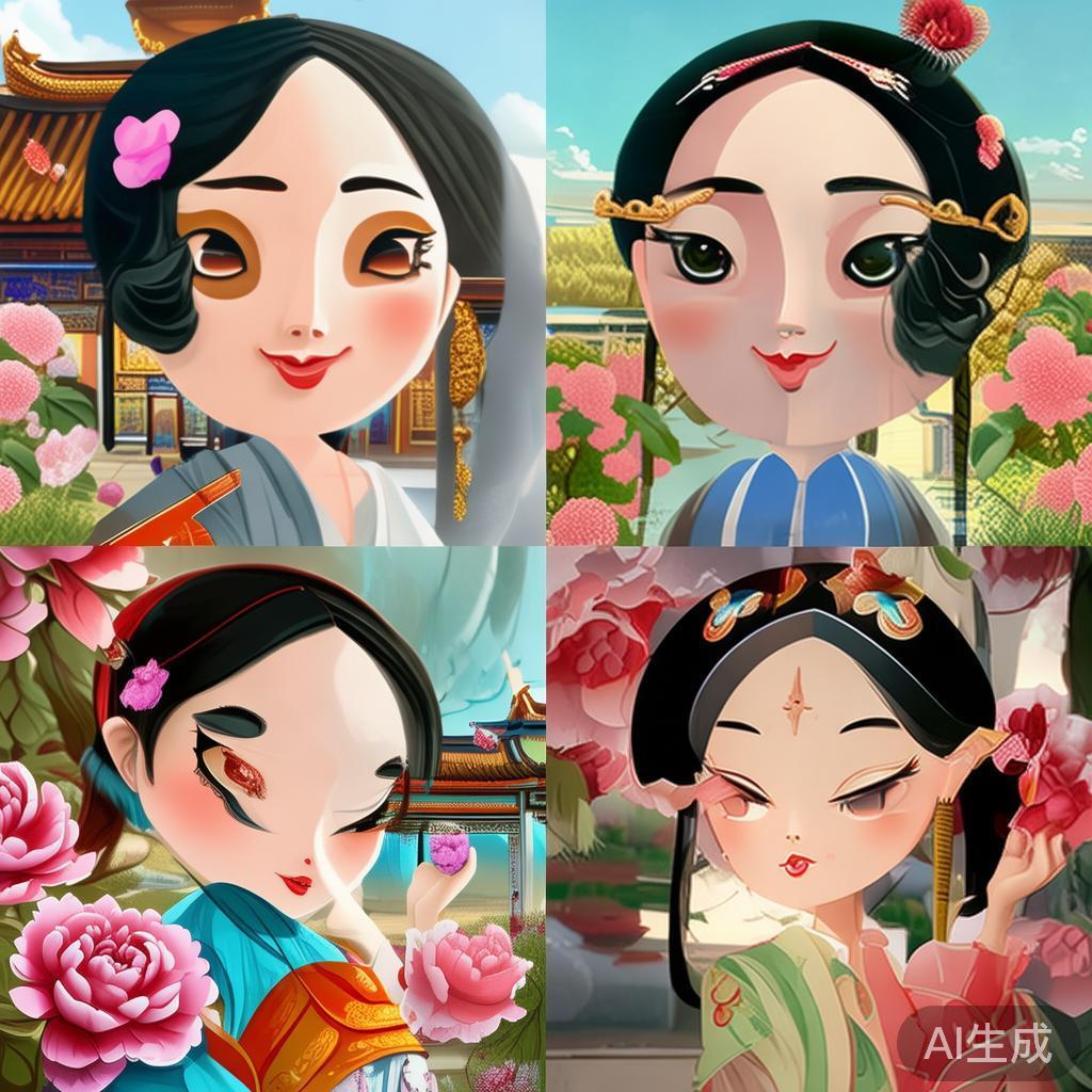 Q版古代四大美女图片