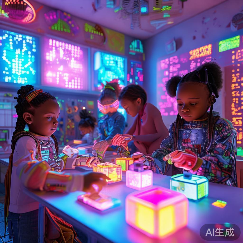 卡通赛博幼儿园手工简单图片