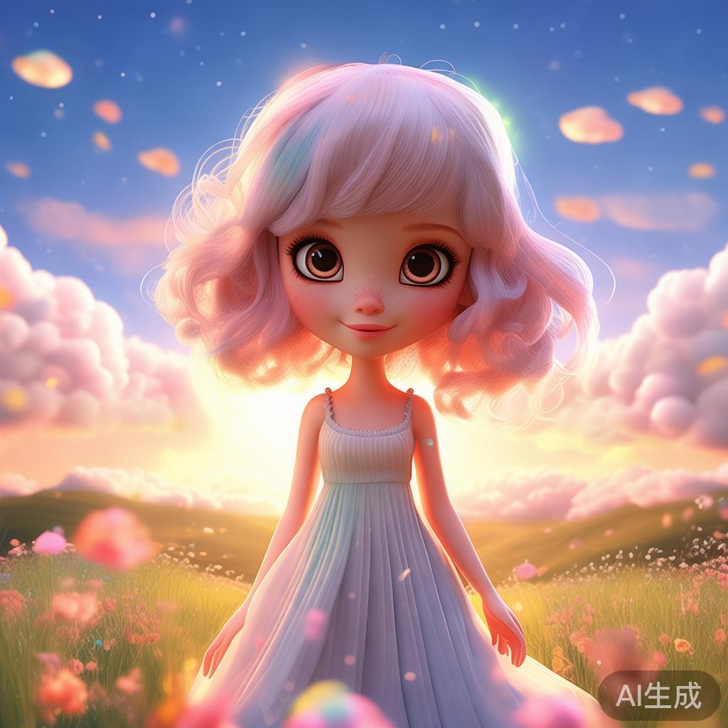 卡通萌妹唯美图片