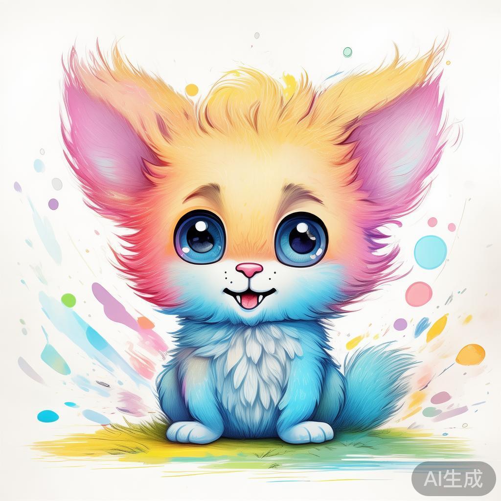 卡通素描萌趣动物图片