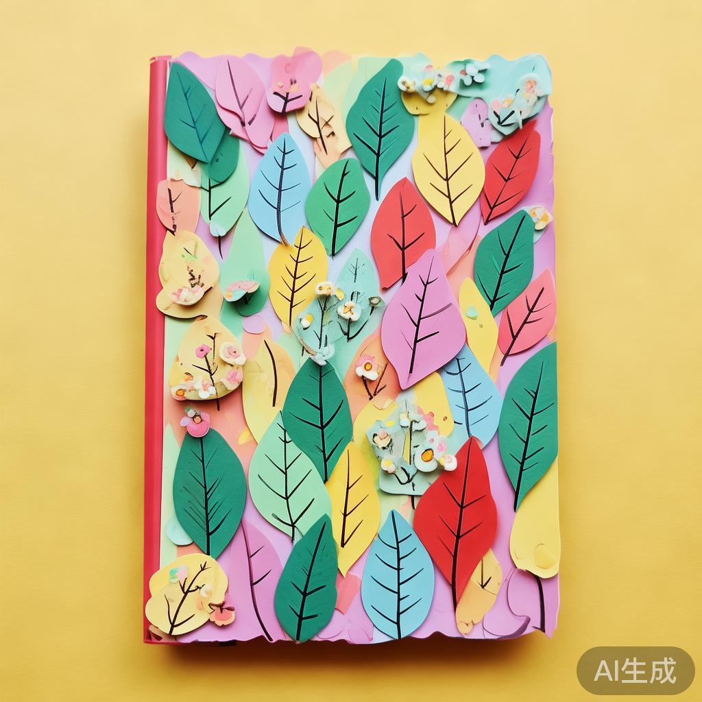 树叶粘贴画图片·萌系手账集