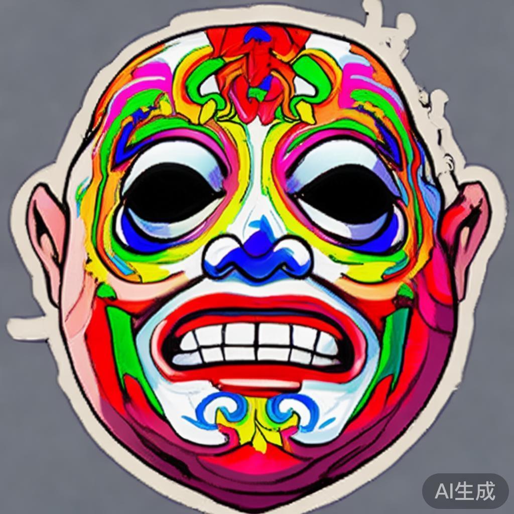 萌系脸谱简笔画图片