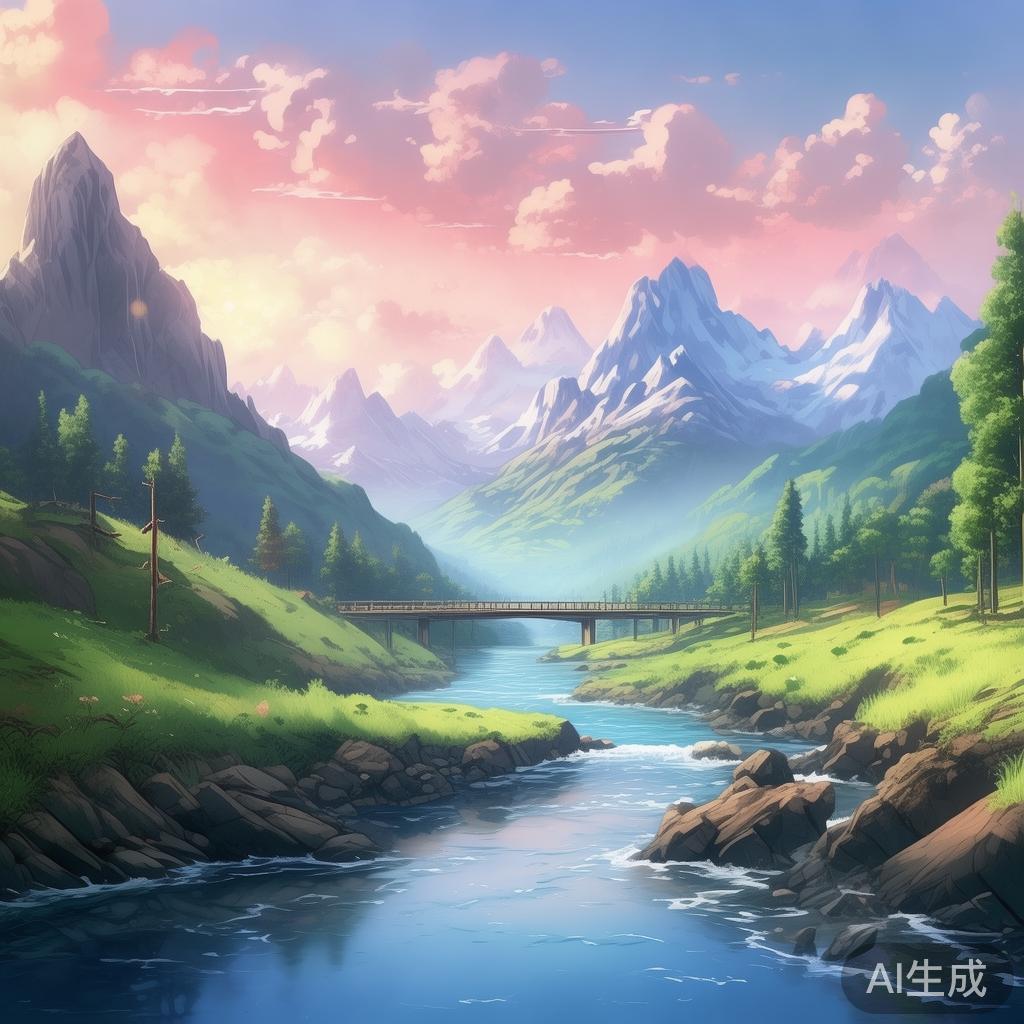 唯美动漫山水背景图片大全