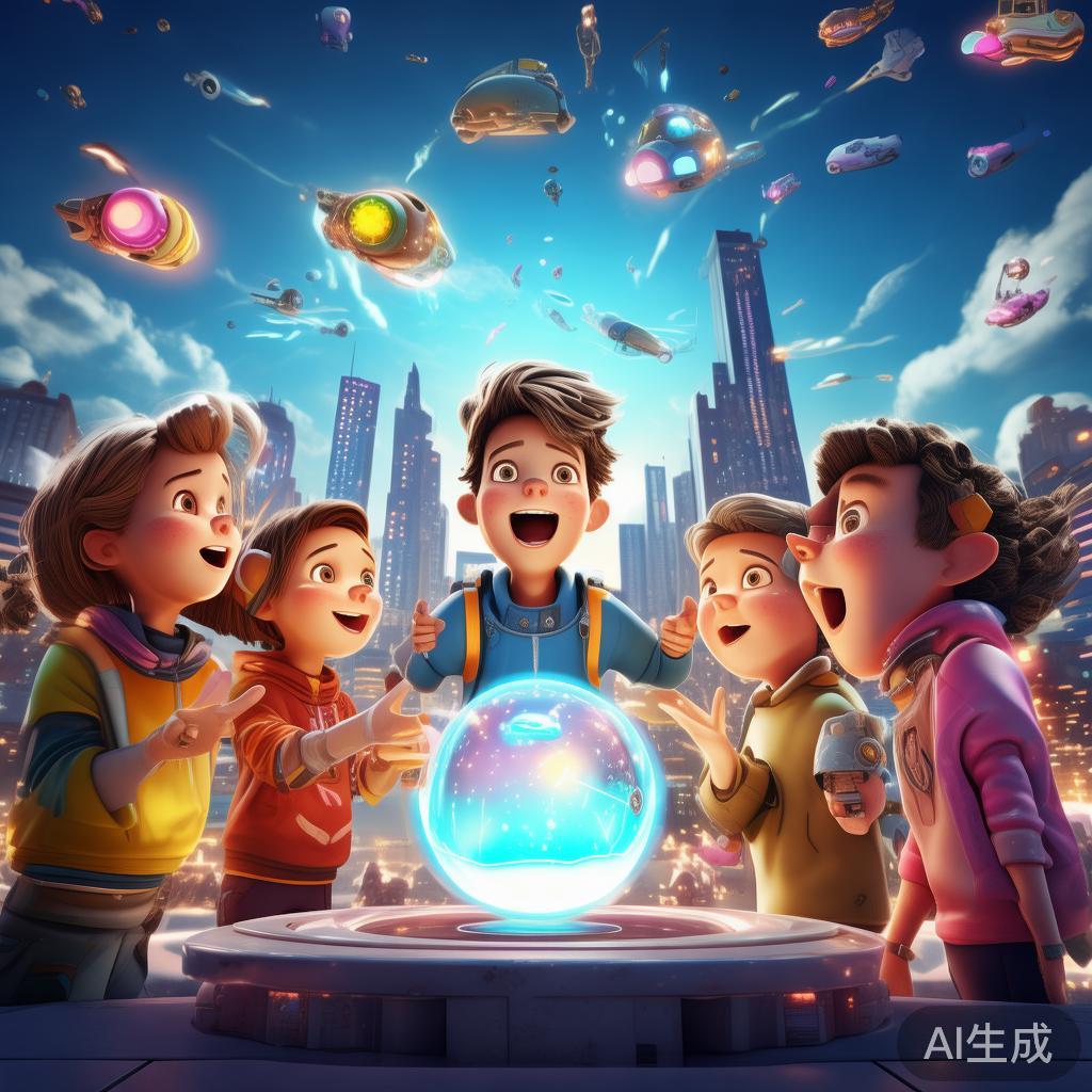 儿童科技幻想卡通图片