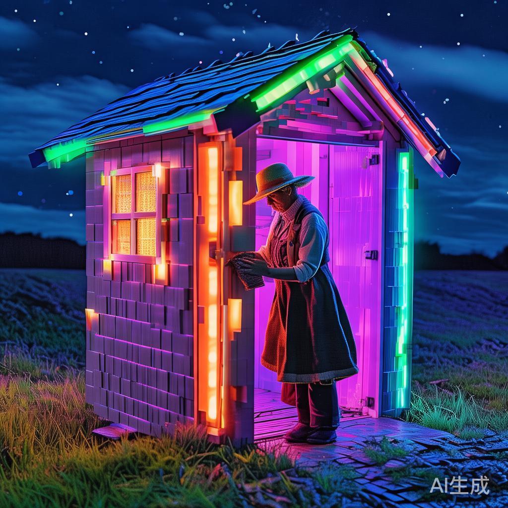 霓虹农女入厕像素图片