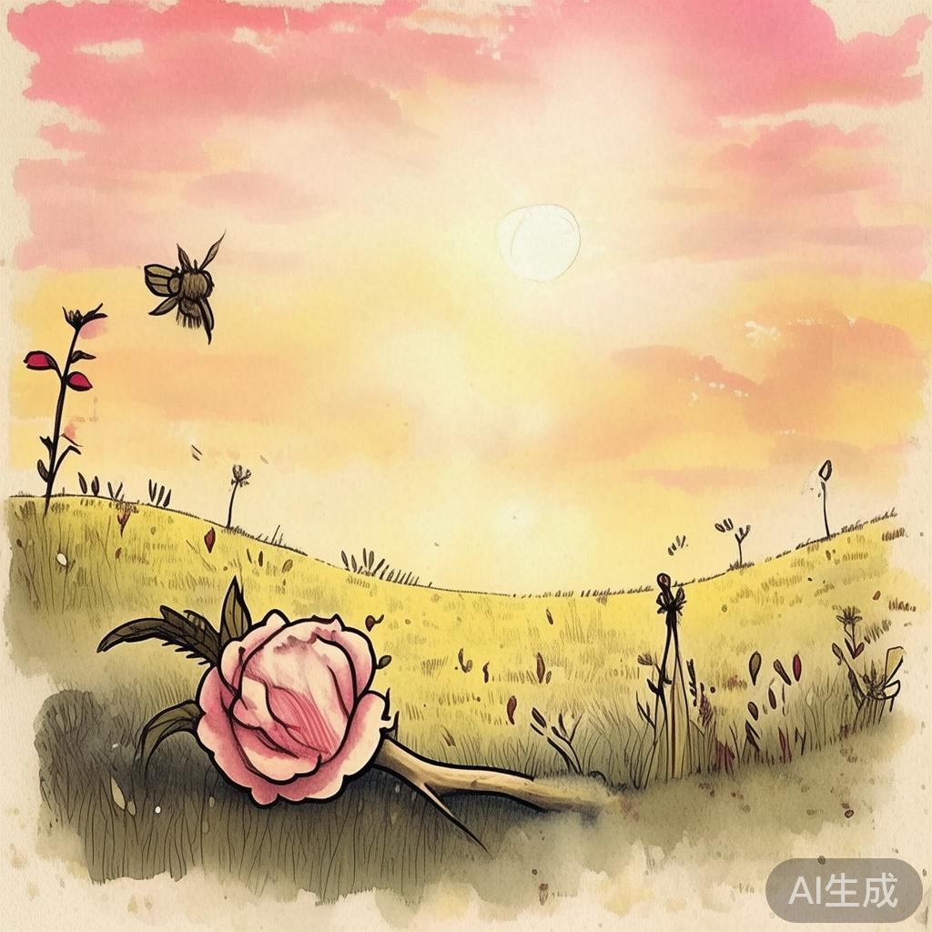 漫画简笔画图片：落笔泛黄的旧梦