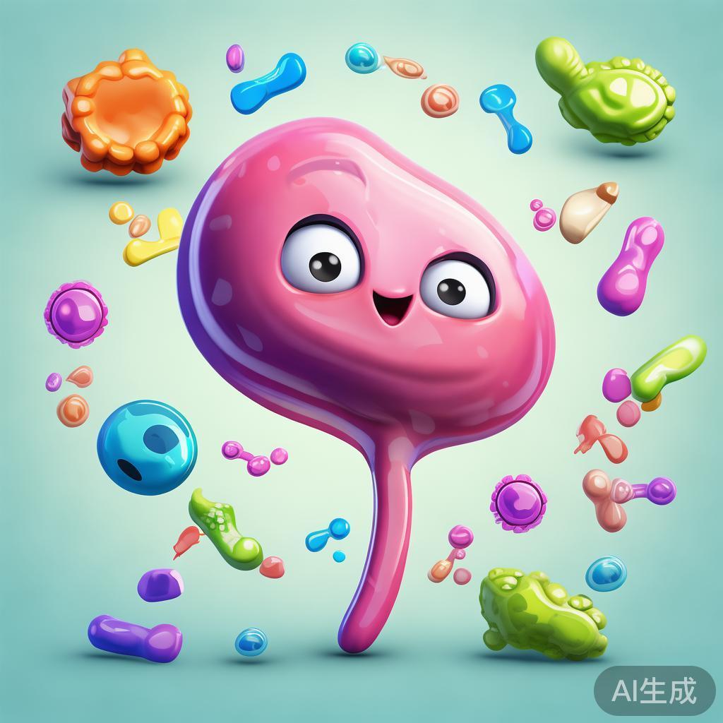 卡通淋巴结肿大图片：萌系科普图