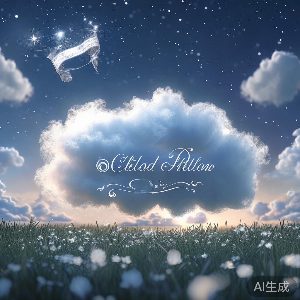 梦幻枕头图片：云朵枕梦