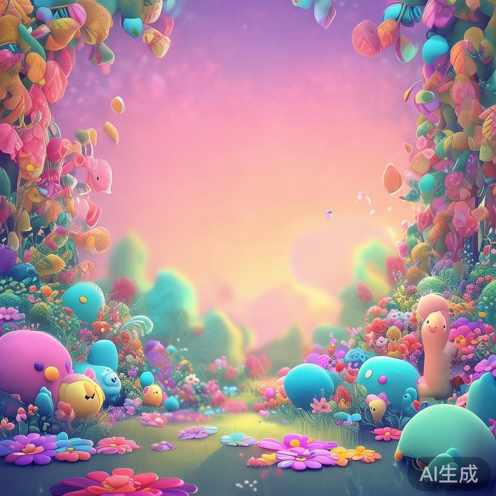 萌趣唯美PPT背景图片