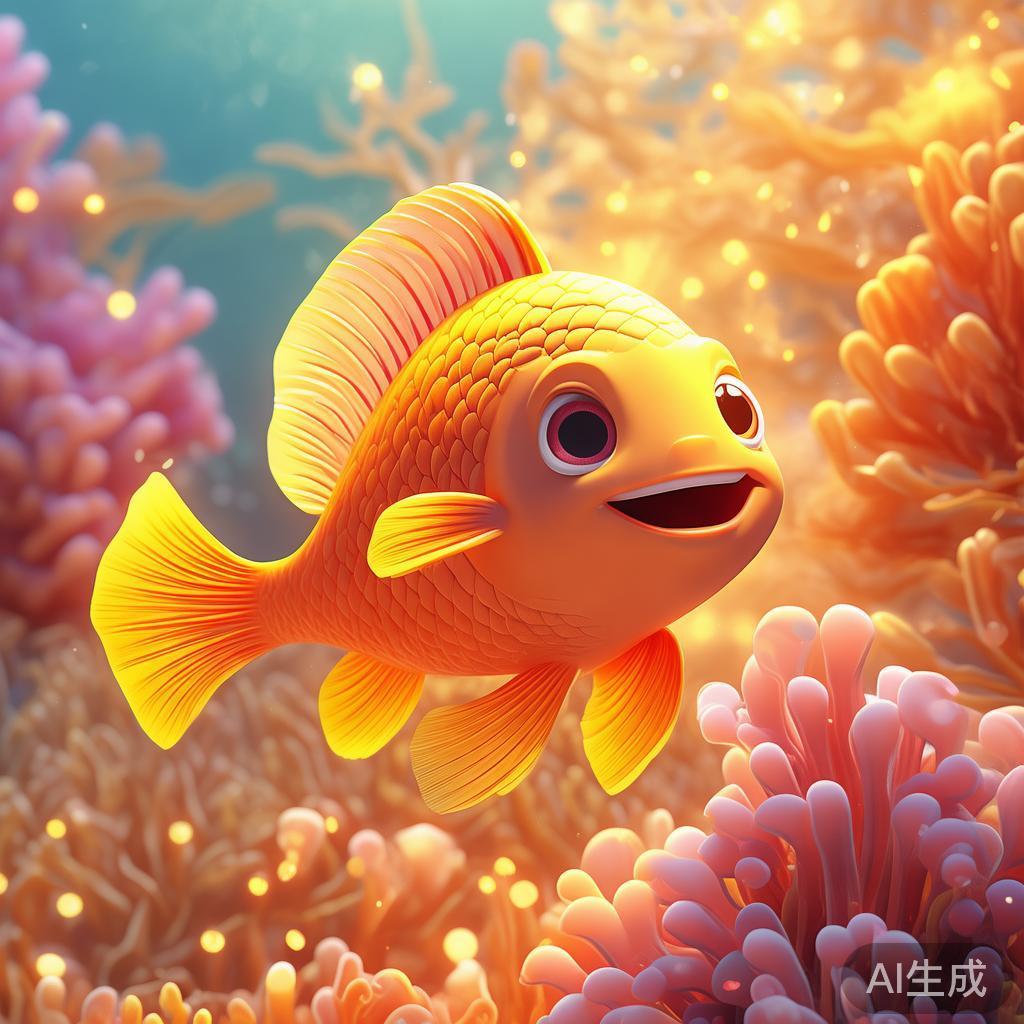 暖暖的卡通鱼图片