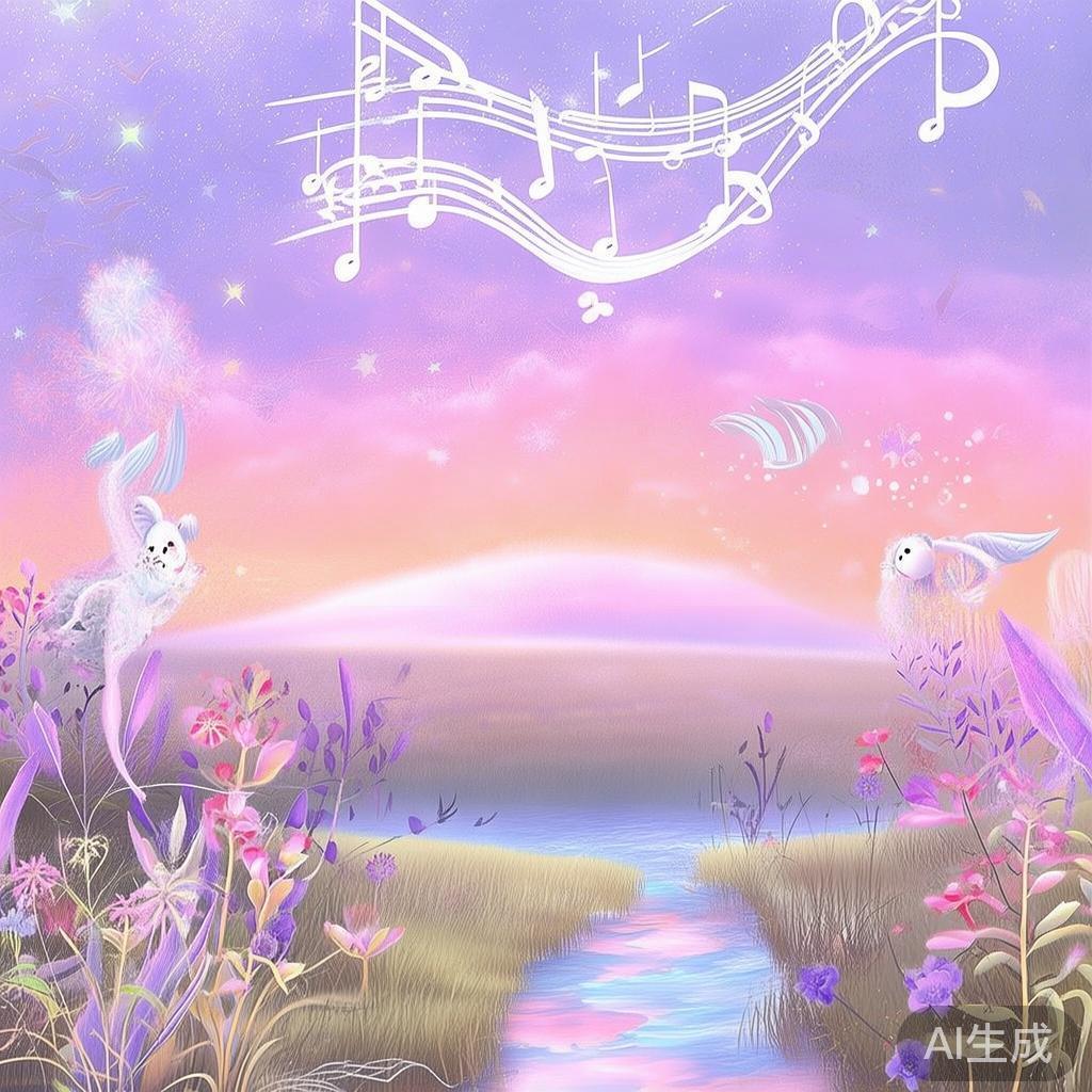 梦幻旋律：卡通唯美背景音乐素材图片