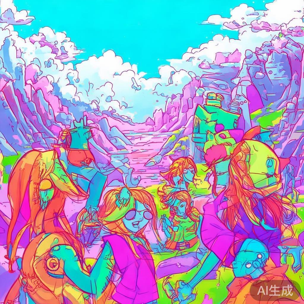 卡通素描动漫风格图片