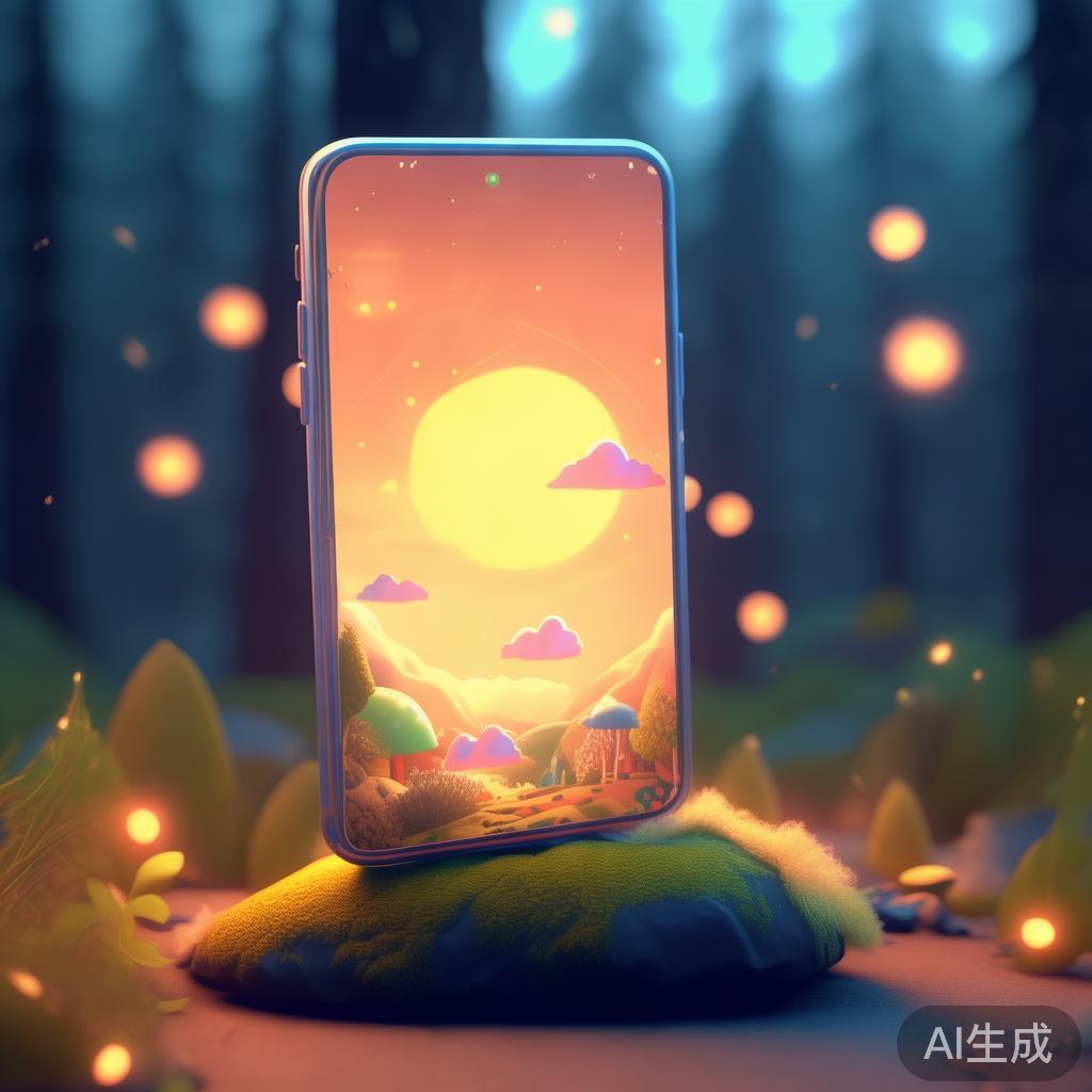 卡通手机背景唯美暖萌图片