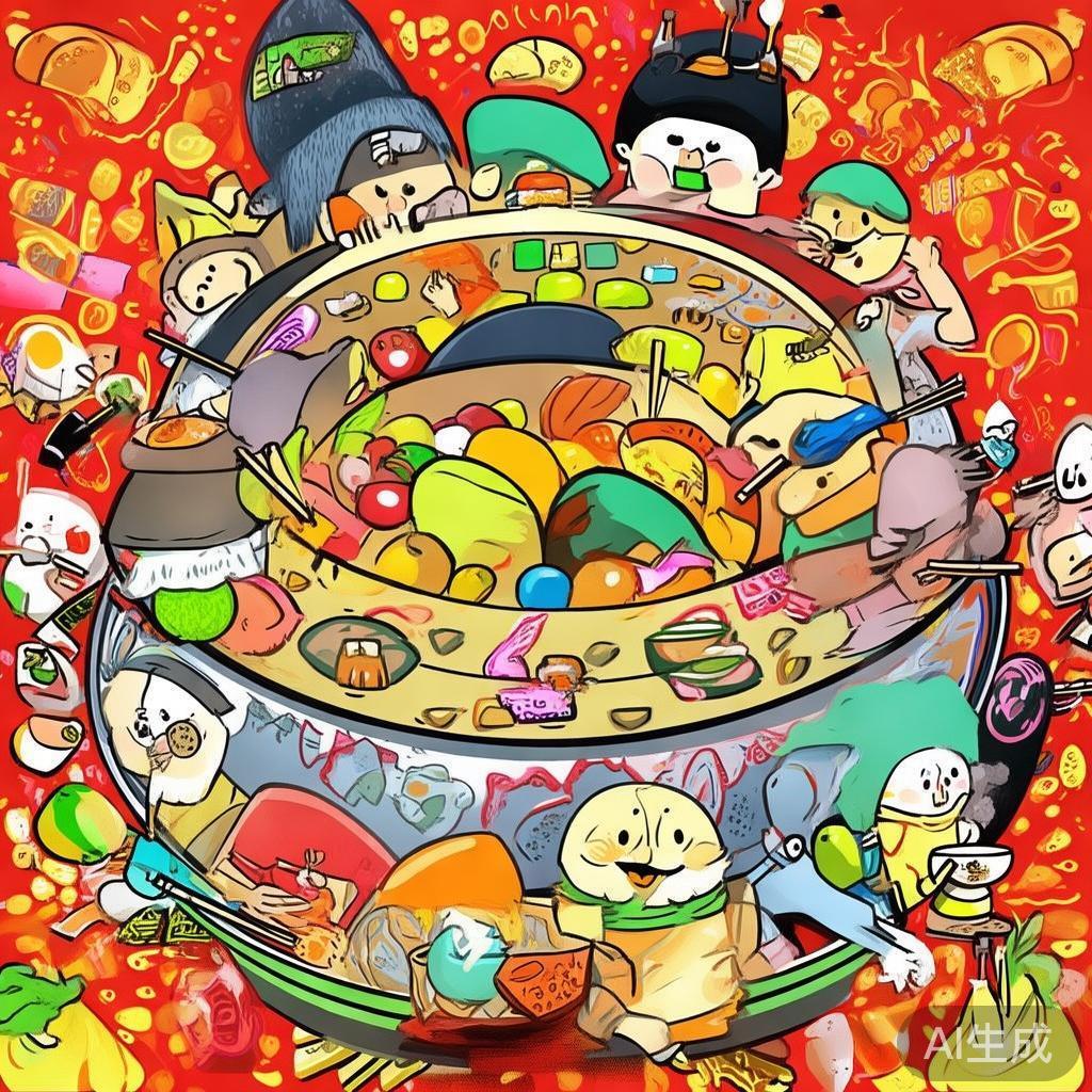 卡通素描火锅图片大全