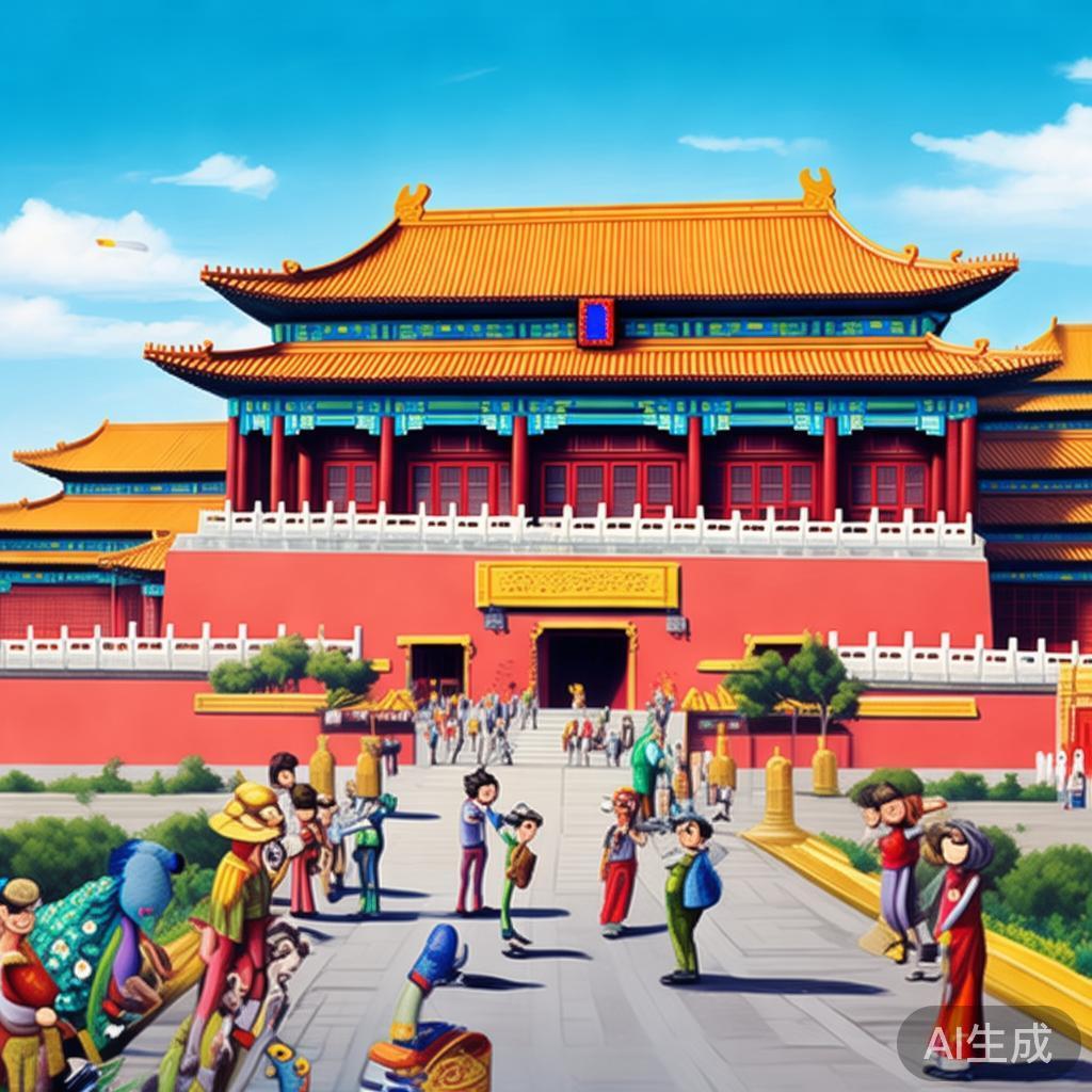 卡通风北京故宫图片大全