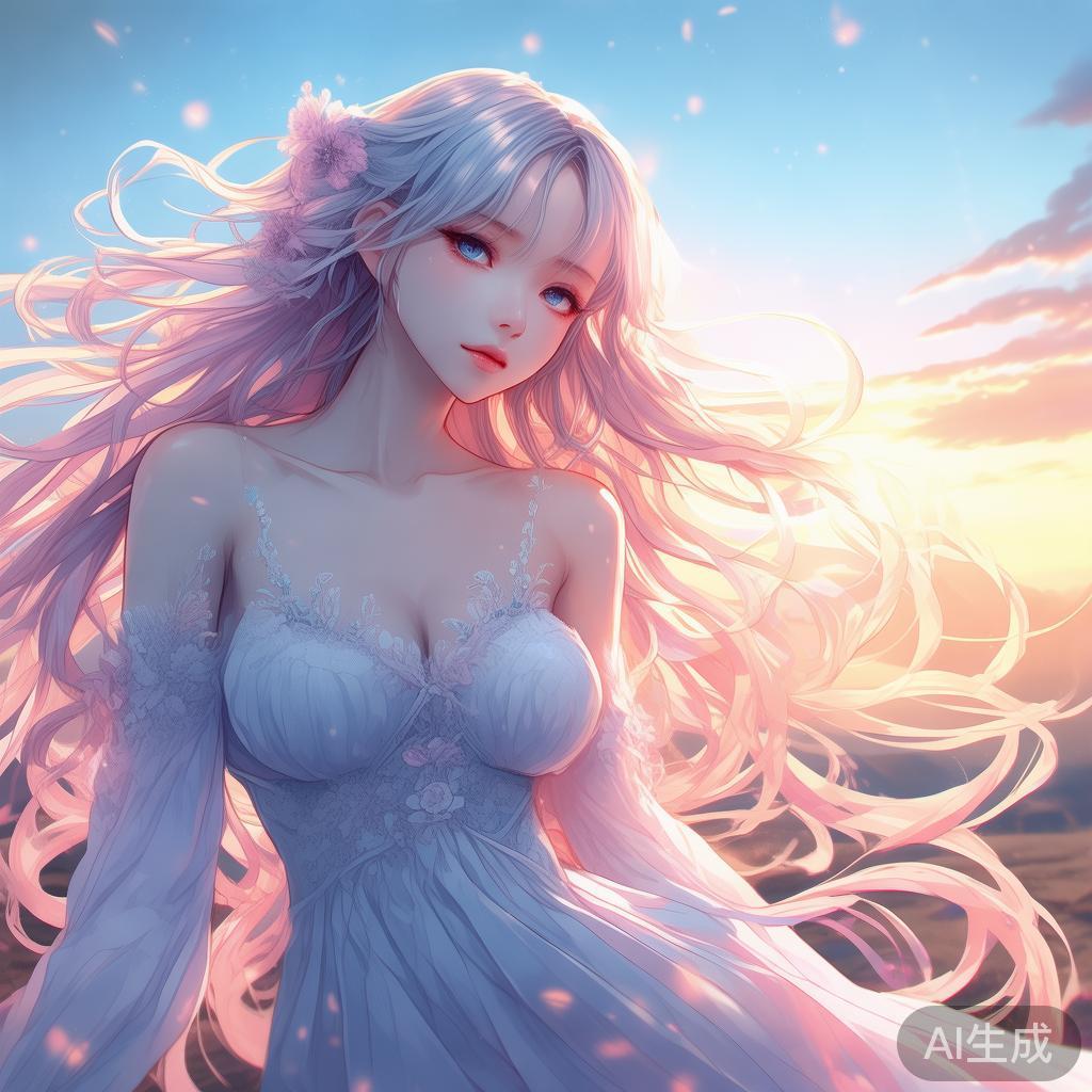 动漫风唯美高清美少女图片