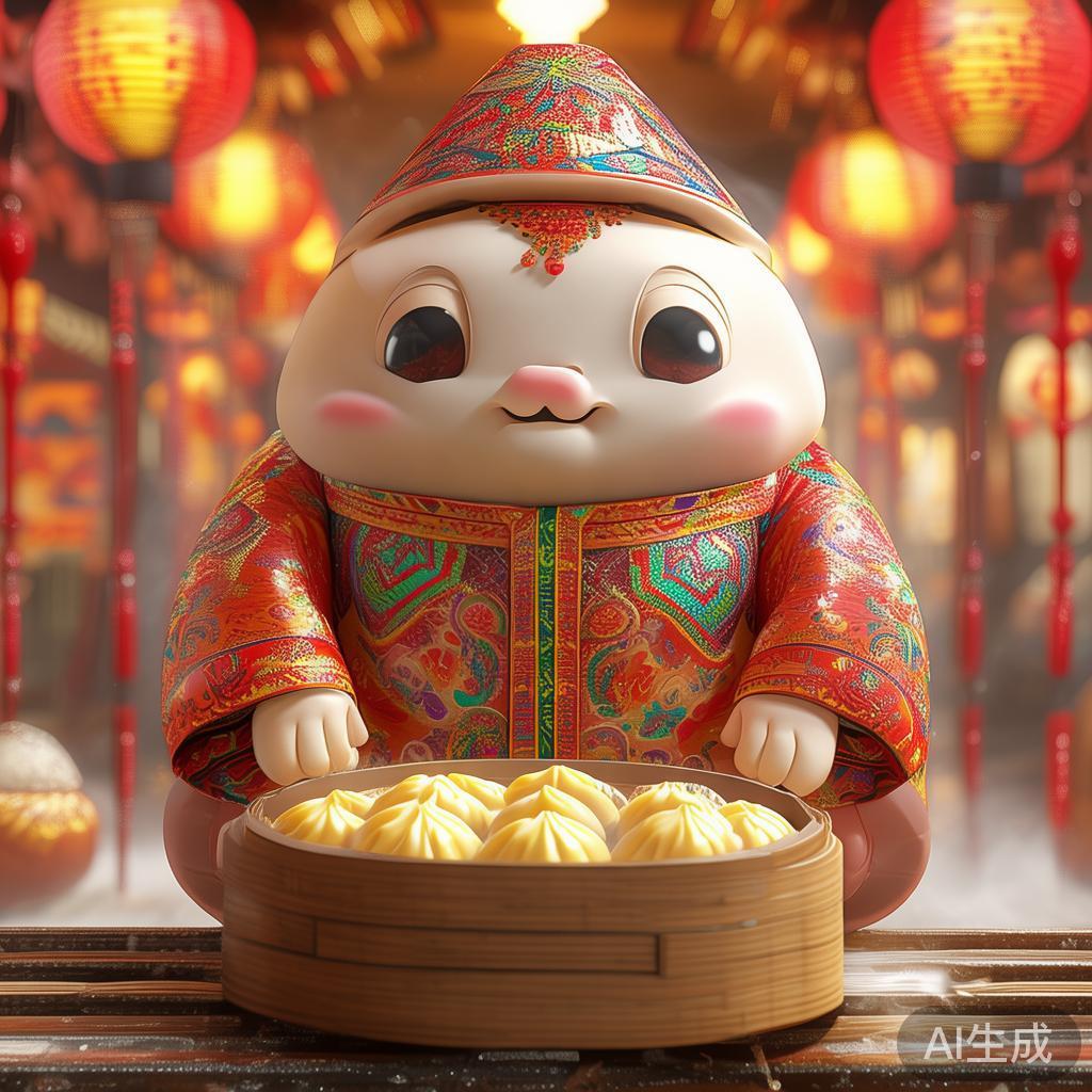 动漫风卡通粽子图片