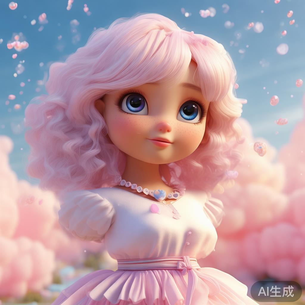 软糯甜心卡通美少女图片