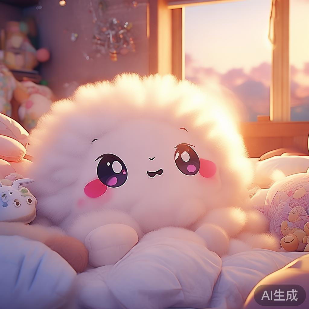 软萌枕头动漫图片