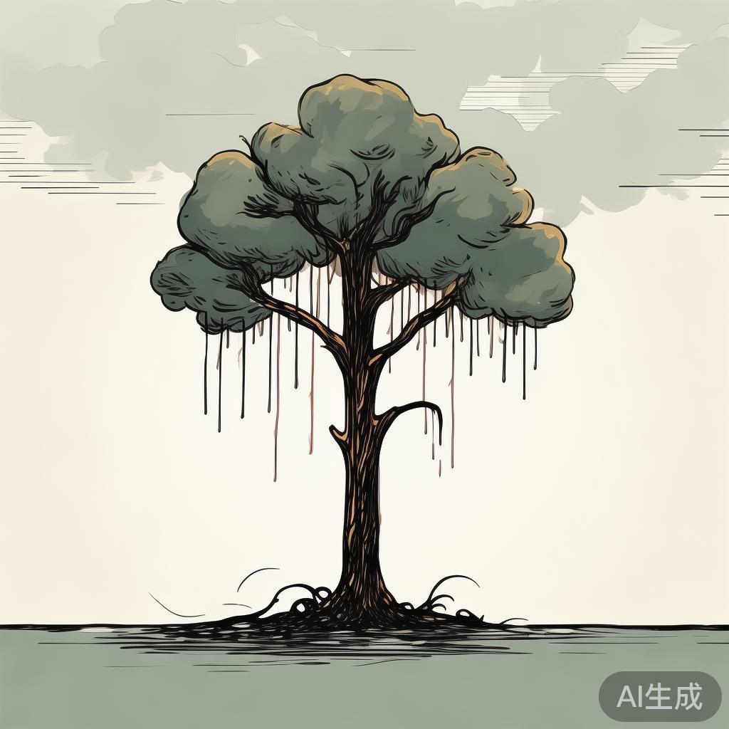 简约ppt背景图片 卡通伤感简笔画