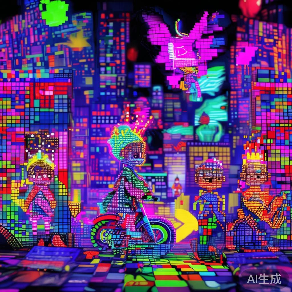 霓虹像素儿童漫画图片全图鉴