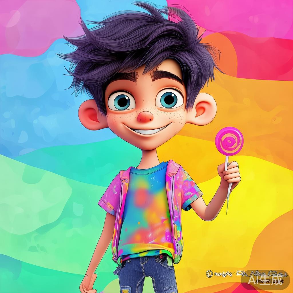 卡通素描男生图片