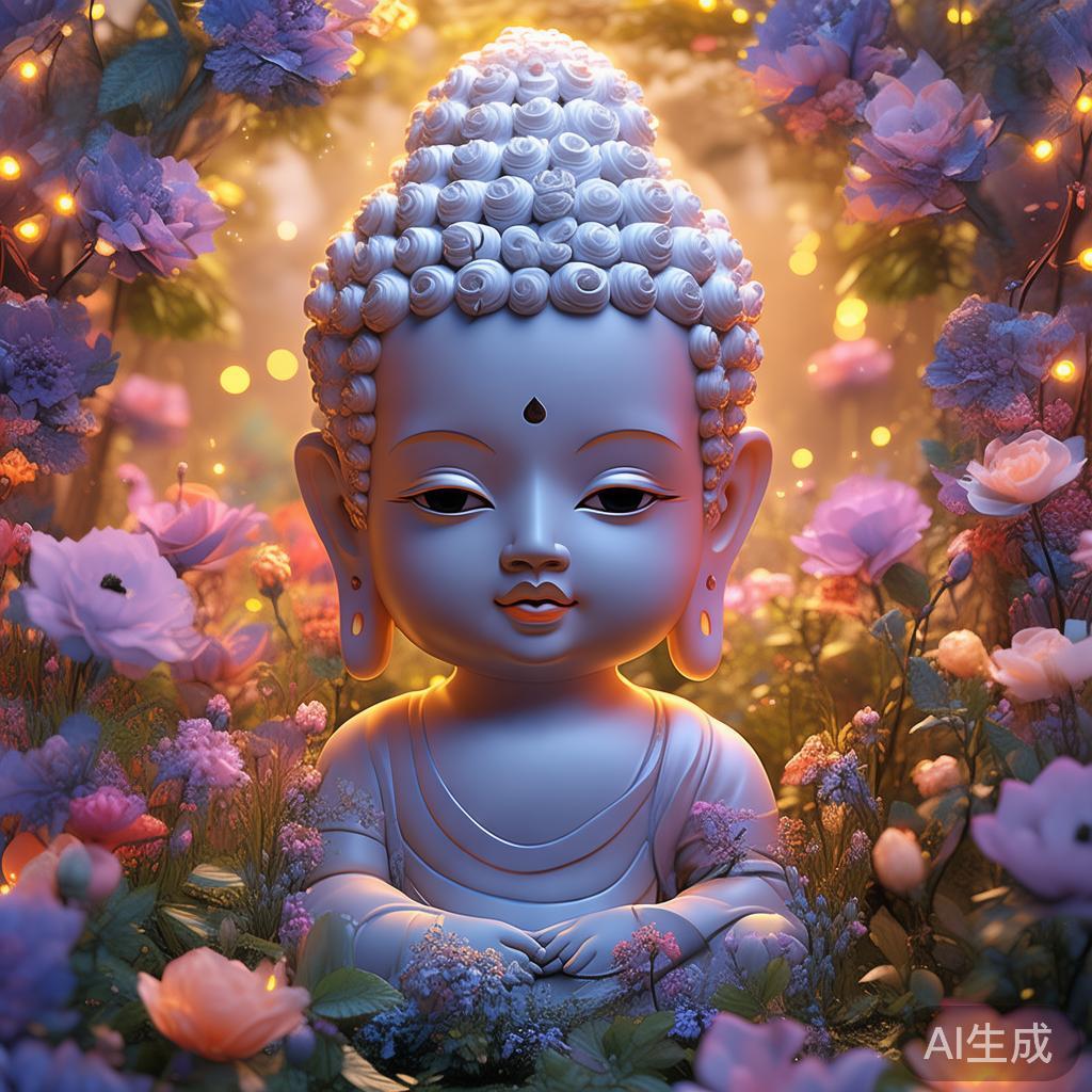萌系佛图片唯美童话绘