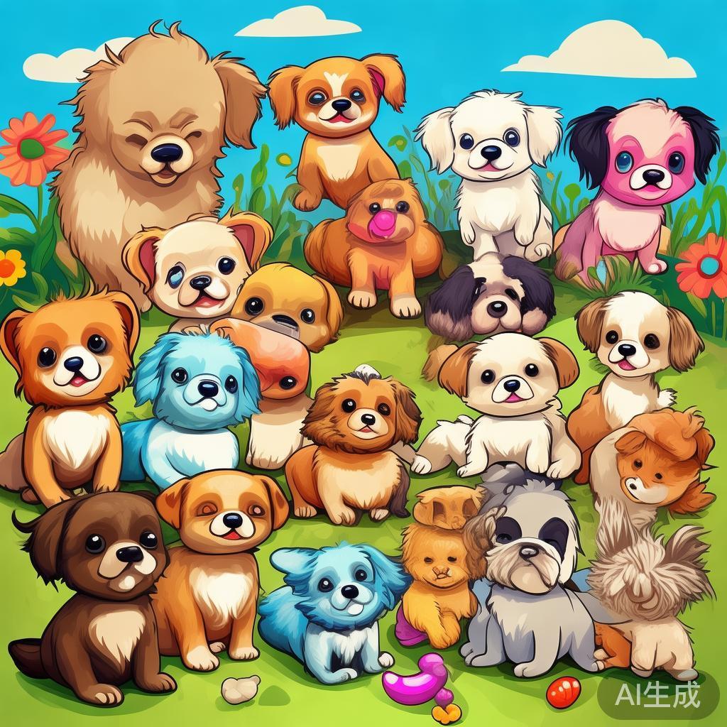 萌系卡通小狗图片大全