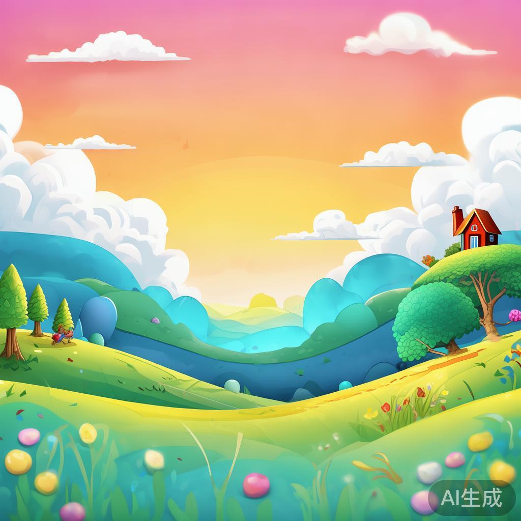 卡通素描风景壁纸图片