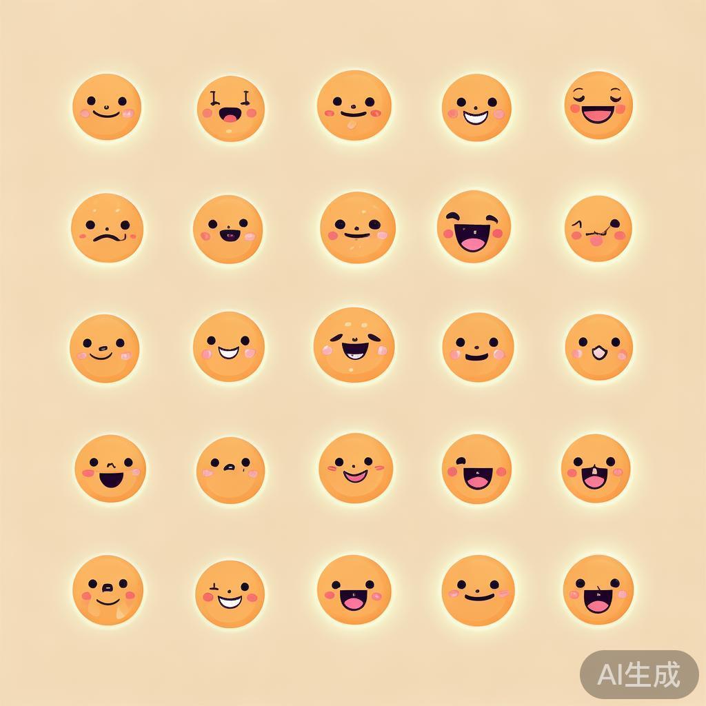 卡通温馨笑脸简笔画图片集