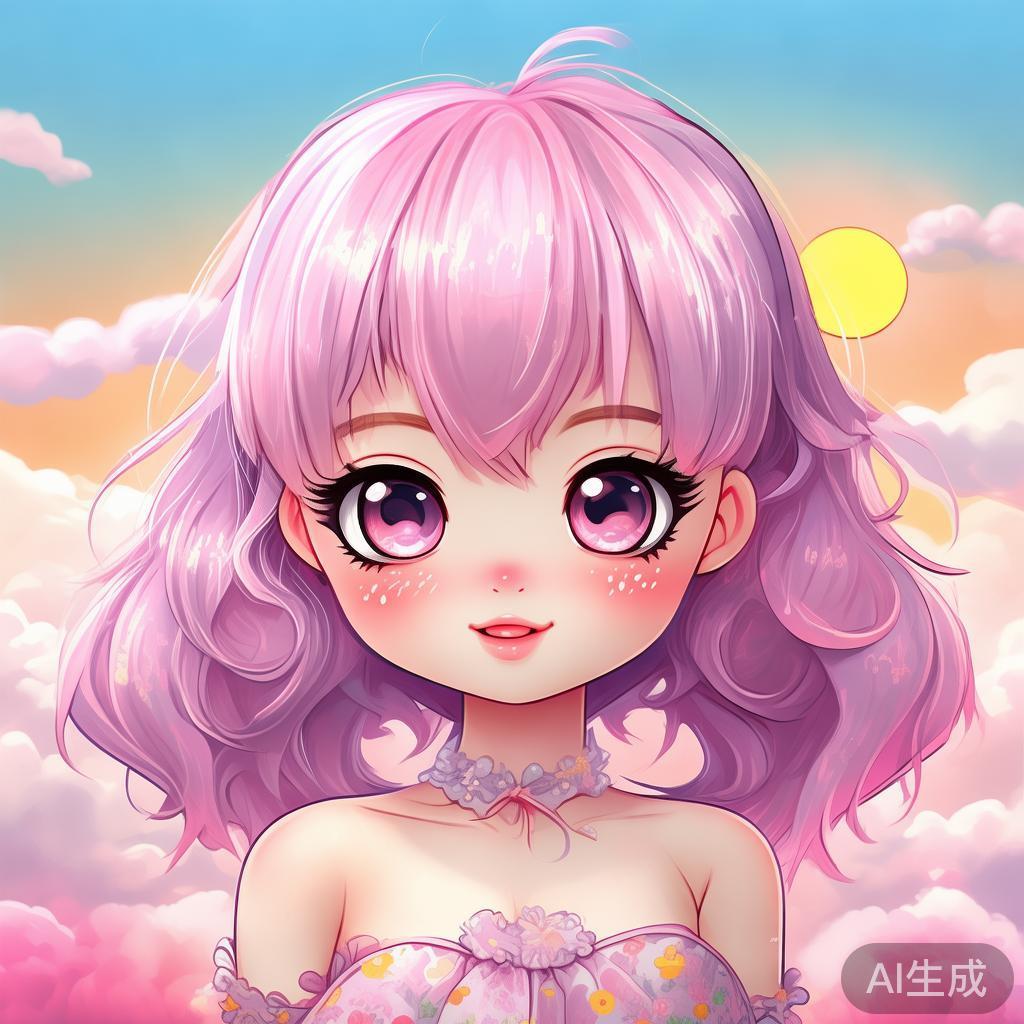 萌系卡通美女壁纸图片