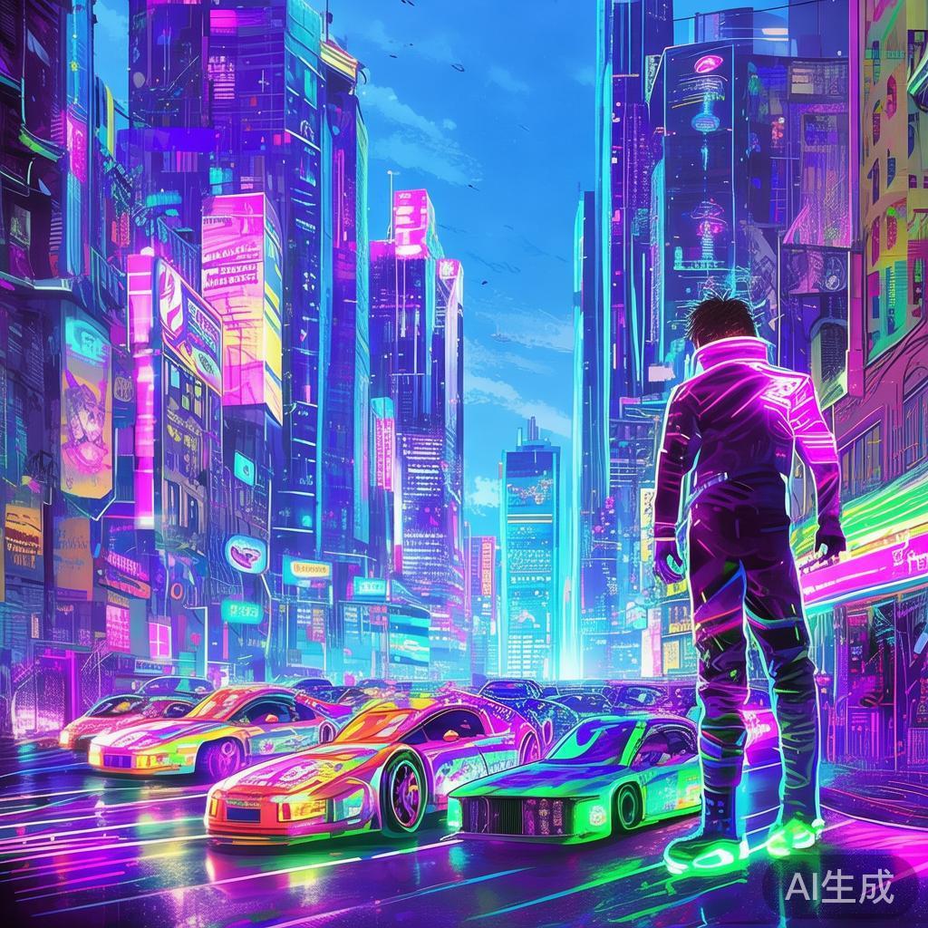 卡通赛博朋克幻想图片